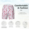 thumbnail image 5 of Sigee Seahorse and Starfish Print Mens Swim Trunks with Compression Liner Quick Dry Swim Stretch Beach Shorts with Pockets,S-3XL, 5 of 7