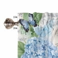 thumbnail image 4 of Vintage Floral Leaves Valances for Windows Farmhouse Kitchen Curtains Valances Rod Pocket Valance Curtains for Kitchen Windows Rustic Spring Flowers Window Valances for Bathroom Bedroom 42"x12", 4 of 6