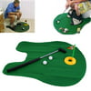 Funny Potty Putter Toilet Time Mini Golf Game Novelty Gag Gift Toy Mat Green