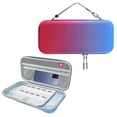 thumbnail image 1 of Étui de Transport pour Switch 2, Coque Rigide Résistante à l'Eau avec 10 Fentes pour Cartes de Jeu (Rouge Bleu), 1 of 9