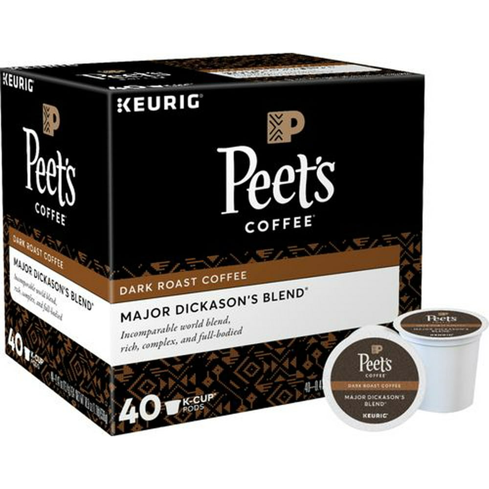 Peet's Coffee Major Dickason's Blend Keurig KCup Pods 40Count