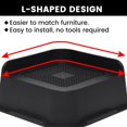 thumbnail image 4 of MQ Bed Risers 2 Inch 4 Pack Black Support 7000LBs for Dorm Beds Frame, Sofa, Desk, Couch, Chairs Leg, 4 of 6