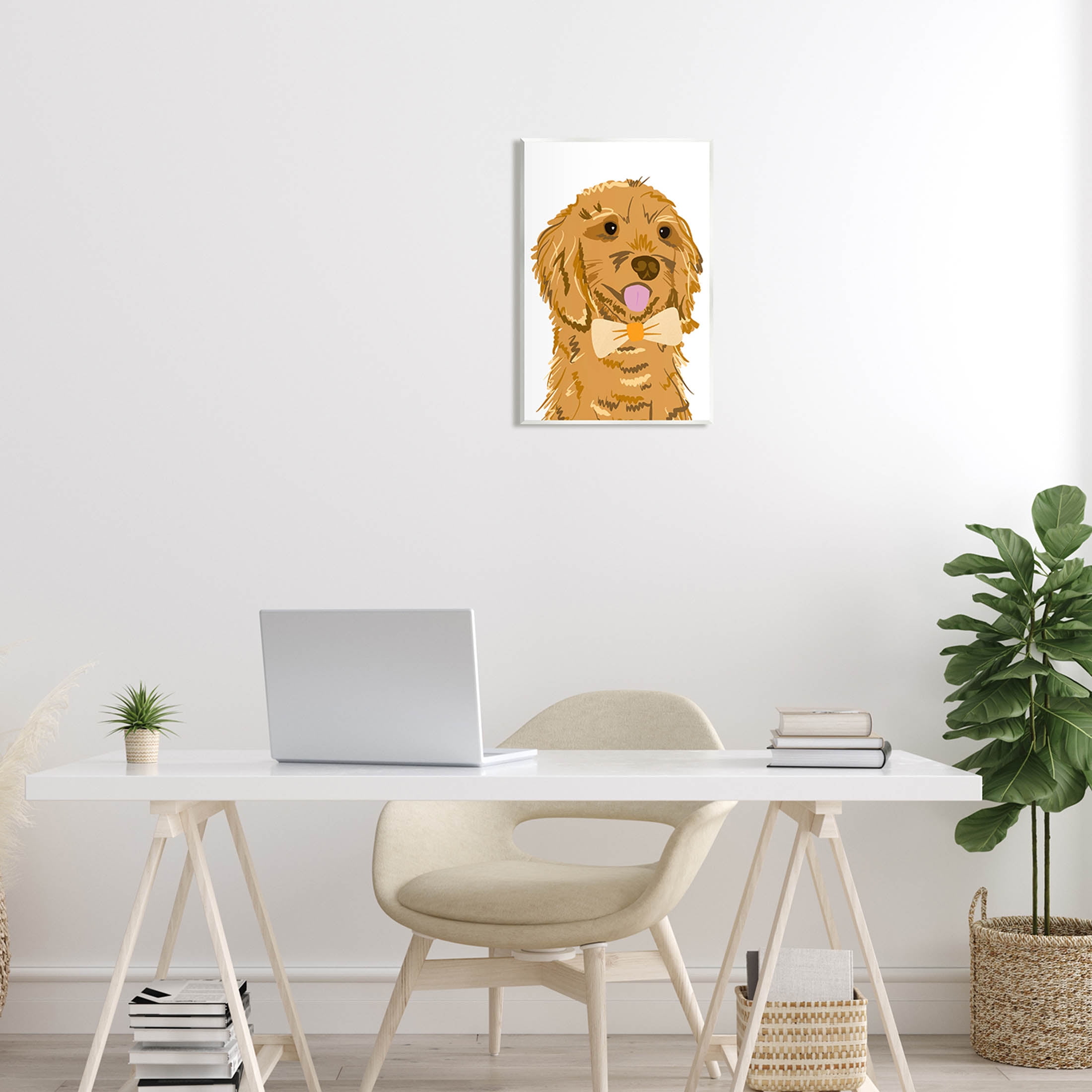 Dingleberries Happen, Golden Retriever dog wall art print