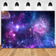 thumbnail image 5 of Fondo de fotografía de noche estrellada de planeta cósmico de 210 cm x 150 cm, tela para retrato de fotos infantiles, decoración de cumpleaños, A, 5 of 8