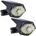 thumbnail image 1 of Paquete de 2 luces solares para deportes al aire libre, luces LED solares para exteriores para puerta principal, jardín, patio, garaje, 1 of 5