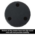 thumbnail image 4 of shiyou-6 Pack Slate Coaster, Black Stone Coasters, Handmade Coasters Set, 4 Inch Black Stone Coasters Bulk Cup Coaster Set for Bar Kitchen, 4 of 4