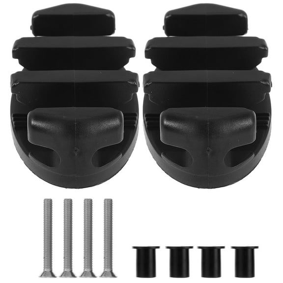 GOOHOCHY  Boat Tether Holder Kayak Cleat Accessory Canoe Anchor Line Mooring Hook Black