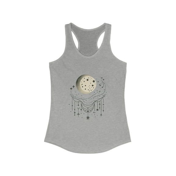 Minimalist Celestial Tank Top for Women - Racerback Style - 4 Color Options