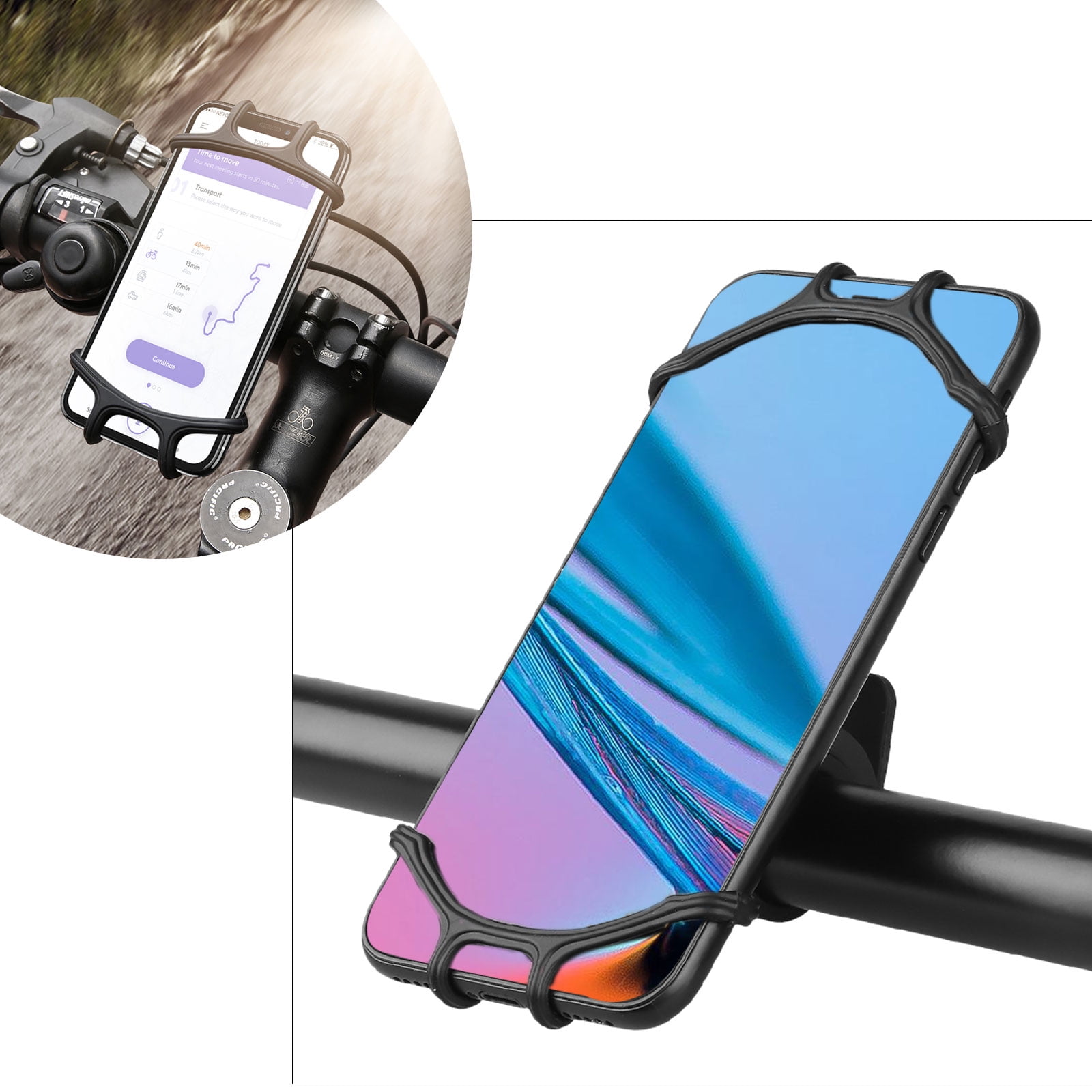 EEEkit Universal Phone Mount for Bike, NonSlip Shockproof Silicone