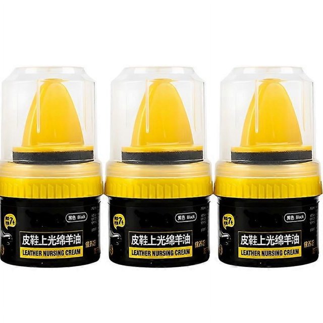 3pcs Quick Polish Double-sided Leather Shoe Brush Polish Brush Shoe Maintenance Brightening Cleaning Duster Sponge Wipe Colorless