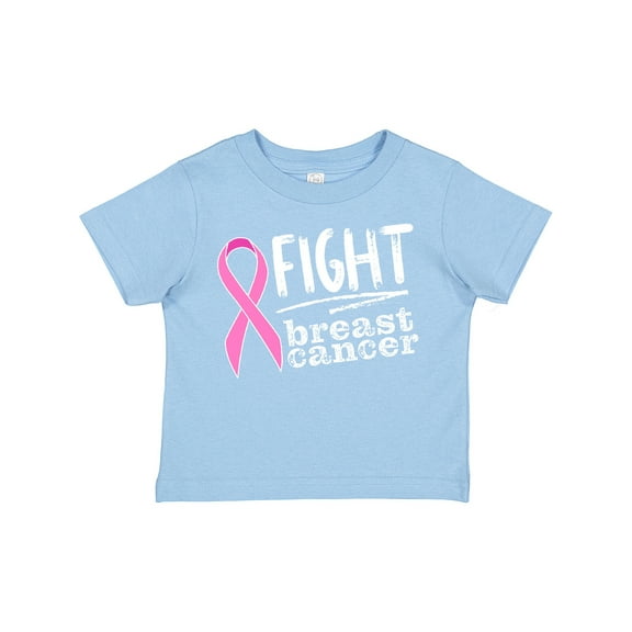 Inktastic Fight Breast Cancer Pink Ribbon Boys or Girls Toddler T-Shirt
