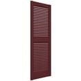 thumbnail image 4 of Ekena Millwork 14.5 in. W x 30 in. H Builders Edge, TailorMade Cathedral Top Center Mullion, Open Louver Shutters, Includes Matching Installation Spikes (Per Pair), 078 - Wineberry, 4 of 6