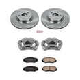 thumbnail image 2 of PowerStop Front Stock Replacement Brake Pad and Rotor Kit with Calipers Fits: PONTIAC SCION TOYOTA Select Models KCOE4669, 2 of 9