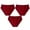 Wine, variant on jjayotai Womens Underpants Clearance 3PC Women Everyday Solid Color Ventilate High Waist Elastic Underwear Panties