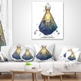 thumbnail image 4 of Designart Mannequin with Long Dress - Abstract Throw Pillow - 16x16, 4 of 5