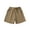 Khaki, variant on Girls Cute Emoji Athletic Shorts Lightweight Summer Feel - Comfortable Pull On Basketball Shorts Casual Fashion, Trendy Girls Clothes for School Park Holiday