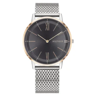 Tommy Hilfiger Stainless Steel Mesh Mens Watch Or 81H+HrSRiZS._AC_SY350_QL30_.jpg main image 3