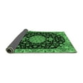 thumbnail image 2 of Ahgly Company Indoor Square Medallion Emerald Green Traditional Area Rugs, 7' Square, 2 of 4