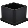 thumbnail image 1 of Juego de 4 tapas de goma antideslizantes cuadradas para patas de sillas, patas de mesa, 40 x 40 mm (4,0 x 4,0 cm), negro Ormromra XDJZ-111-24, 1 of 6