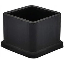Flyshop Square Anti-Slip Rubber Leg Tips Furniture Chair Leg Floor Protectors 0.98 Inch x 0.98 Inch (25 x 25 mm) Black 10Pcs 0.98 Inch x 0.98 Inch (Rubber)
