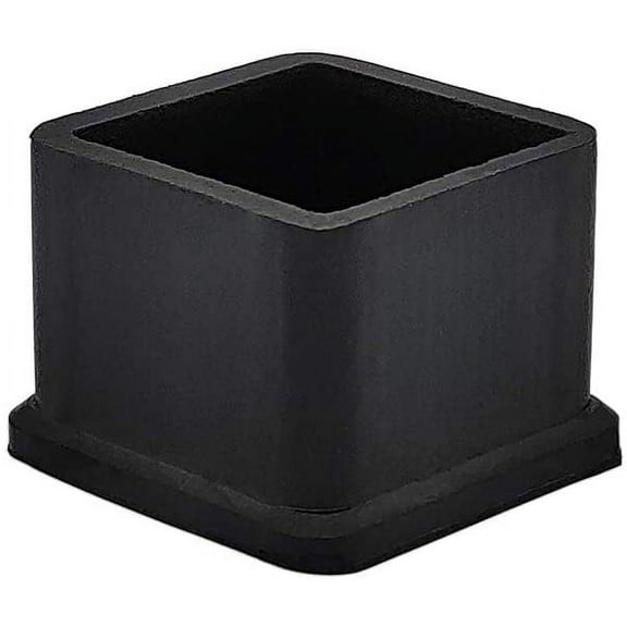 Flyshop Square Anti-Slip Rubber Leg Tips Furniture Chair Leg Floor Protectors 0.98 Inch x 0.98 Inch (25 x 25 mm) Black 10Pcs 0.98 Inch x 0.98 Inch (Rubber)