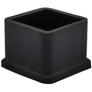 Flyshop Square Anti-Slip Rubber Leg Tips Furniture Chair Leg Floor Protectors 0.98 Inch x 0.98 Inch (25 x 25 mm) Black 10Pcs 0.98 Inch x 0.98 Inch (Rubber)