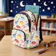 thumbnail image 3 of DISNIMO Dinosaur Print 17 Inch Kids School Backpack, Sturdy Lightweight Bookbag with Adjustable Padded Straps for Boys Girls, Ideal for Daily School Travel Use, 3 of 7