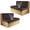 Coffee, variant on Leather RV Dinette Cushion Covers, PU Waterproof Slipcovers for Rv Furniture Dinette Cushion Covers Anti-Slip Rv Sofa Cover Camper Cushion Covers (2 seat Cover+2 backrest Cover,Black)