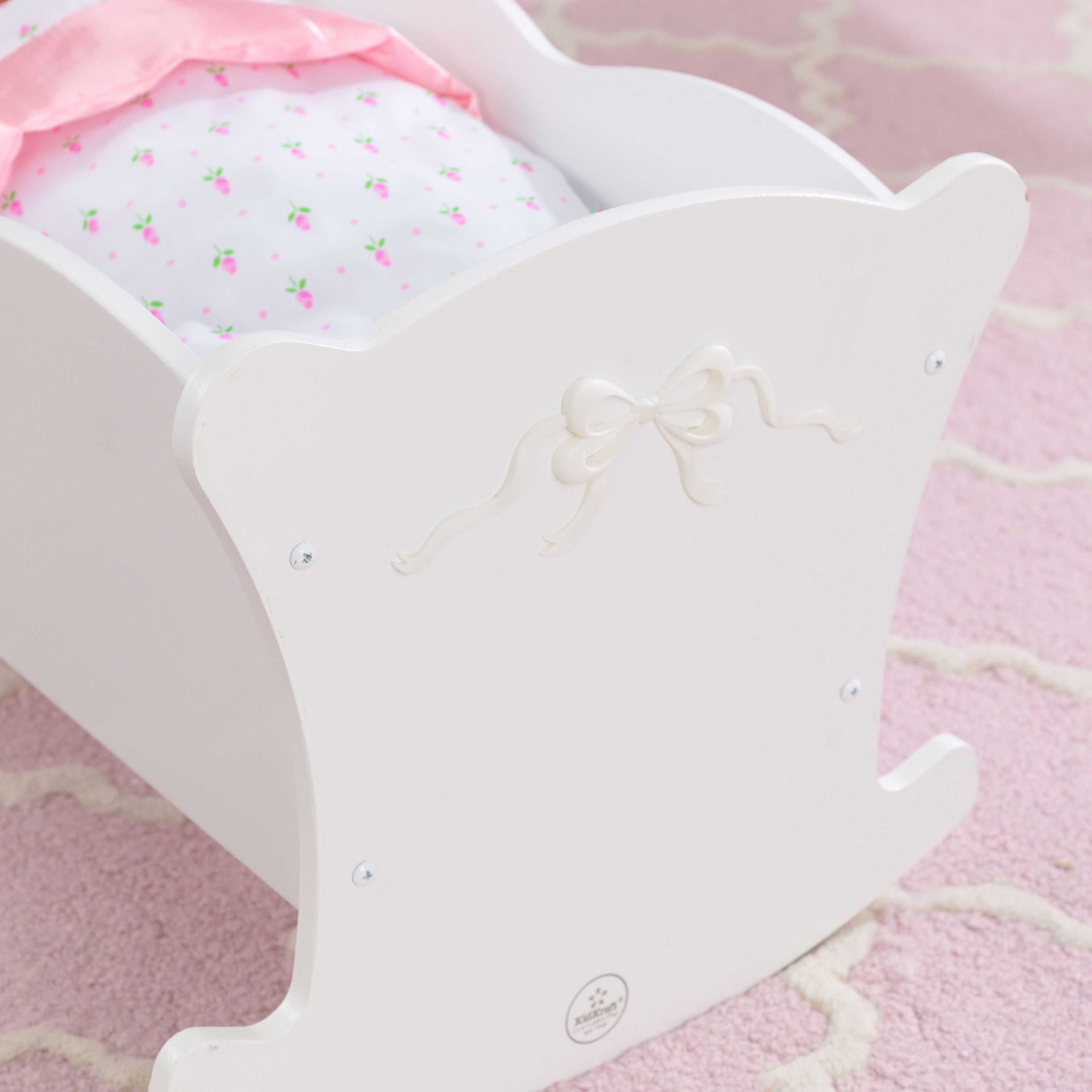 kidkraft tiffany bow lil doll cradle