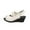White, variant on THDHVS Womens Wedge Sandals,Wedge Sandals for Women,Fashion Women Casual Round Head Sandals Comfy Beach Casual Shoes White 9.5