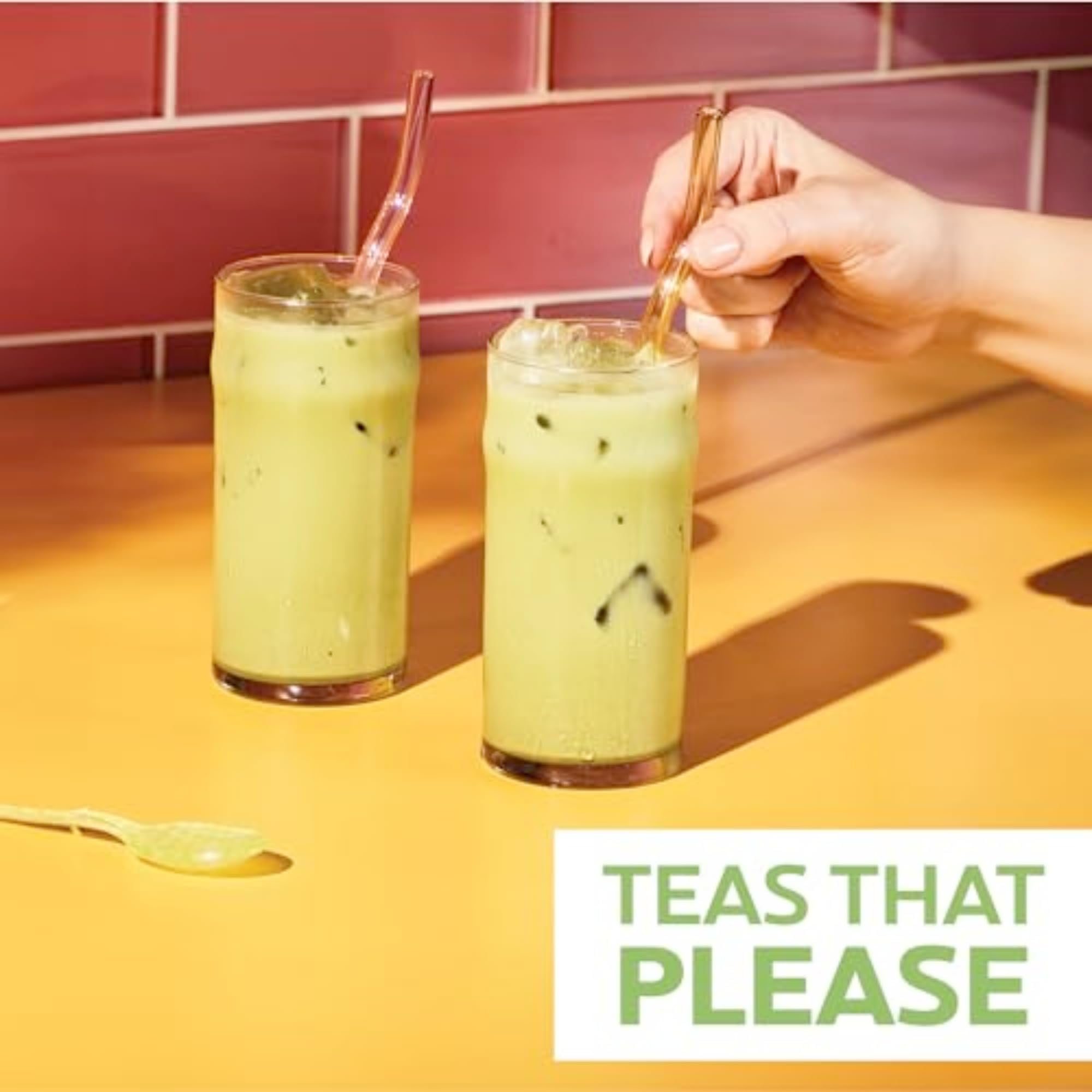 Green Tea Matcha Latte, Green Tea Concentrate, Easy-to-Serve Matcha Tea for Everyday Lattes, Mocktails, Hot or Iced Tea, 32 oz Tea Mix Carton (Pack of 2)