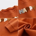 thumbnail image 2 of Gibobby Conjunto niña Conjunto de pantalones de manga larga de algodón con letras tejidas para recién nacidos, niñas y niños, otoño e invierno(A,0-6 Meses), 2 of 5