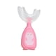 thumbnail image 2 of Cepillo de dientes de silicona de mano en forma de U para bebés Cepillo de dientes de doble cara Accesorios para mordedores para niños con mango Gadgets de limpieza Grande, Rosa Grande, Rosa Eigraketly  HA009119-06, 2 of 6