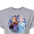 thumbnail image 3 of Disney Frozen 2 - Anna & Elsa - Juniors Cropped Cotton Blend T-Shirt, 3 of 5
