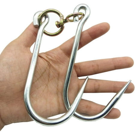 2PCS Swiveling Meat Hook, Heavy Duty Stainless Steel Processing Butcher  Hooks - Large Fish,Hunting,Carcass Hanging Hook 