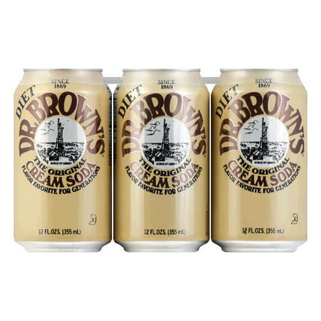Dr. Brown Soda Cream Soda Diet 6 pack, 72 OZ (Pack of (Best 6 Pack Beer)