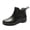 Black, variant on Lenago Women's Short Rain Boots Casual Spring Summer Rain Boots Solid Color Waterproof Thick-Soled Short Dopamine Color Shoes Low-top Ankle Boots Everyday Rain Boots