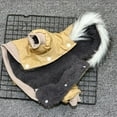 thumbnail image 5 of Ympkerial Pet Hoodie and Winter Coat for Small Medium Dogs, Thickened Fleece Overall with Khaki Military Uniform Style, Warm Jacket and Sweater for Puppy and Cat, 5 of 6