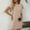 Beige, variant on Sakmal Ruffle Womens Dresses Petite T Shirt Mini Yellow Dress Short Sleeve Shift Flutter Dresses for Women
