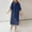Dark Blue, variant on ZZwxWA Women's Dress Casual Loose Solid Color Short Sleeve Crew Neck T-Shirt Dress Classic Plus Size Womens Summer Dresses