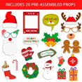 thumbnail image 3 of 20 Pcs Christmas Party Photo Booth With Stick Props Kit For Adults, 3 of 5