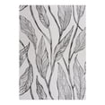 thumbnail image 2 of Unique Loom Outdoor Botanical Collection Area Rug - Leaf (7' 10" x 11' Rectangle Charcoal Ivory), 2 of 6
