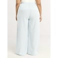 thumbnail image 3 of Scoop Women's Linen Blend Wide Leg Pants, 32" Inseam, Sizes XS-4X, 3 of 5