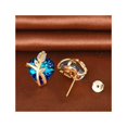 thumbnail image 2 of Anillo Aros Heart en oro austríaco de plata 925 de 18 quilates para mujer, 2 of 6