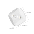 thumbnail image 3 of LED Toilet Light | Self-Adhesive Ceiling Mount | White Plastic | 8x8cm | Rechargeable Type-C | 500mAh Battery | Energy-Efficient | Automatic Sensor | Easy Install | Indoor Bathroom Lighting, 3 of 9