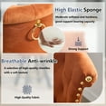 thumbnail image 2 of MOONMISS Velvet Upholstered 360°Swivel Tufted Back Pull Loop Detachable Design Rivet Wooden Bar Stool(set of 2)-Orange, 2 of 7