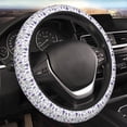 thumbnail image 4 of Kdxio Lavender Bicycle Print Elastic Stretch Steering Wheel Cover,Auto Steering Wheel Cover,15 Inch Anti-Slip,Warm in Winter and Cool in Summer,Fit Suvs,Vans Cars,Trucks, 4 of 7