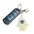 thumbnail image 5 of Fatima Charm Hamsa Hand Evil Eye Keychain Lucky Protection Kabbalah Key Holder, 5 of 5