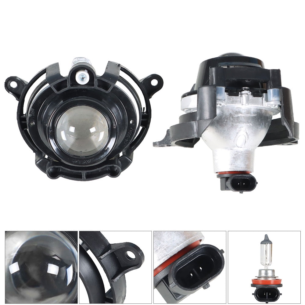 2Pcs Fog Lights Assembly Replacement for 2010-2013 Buick LaCrosse Clear Lens with Bulbs Driving Fog Light Lamp Left+Right Side