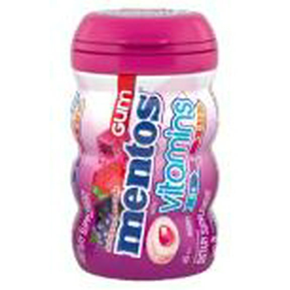 MENTOS GUM 6CT VITAMINS BERRY 45PC. (3.18 Oz.) Pack Of 6